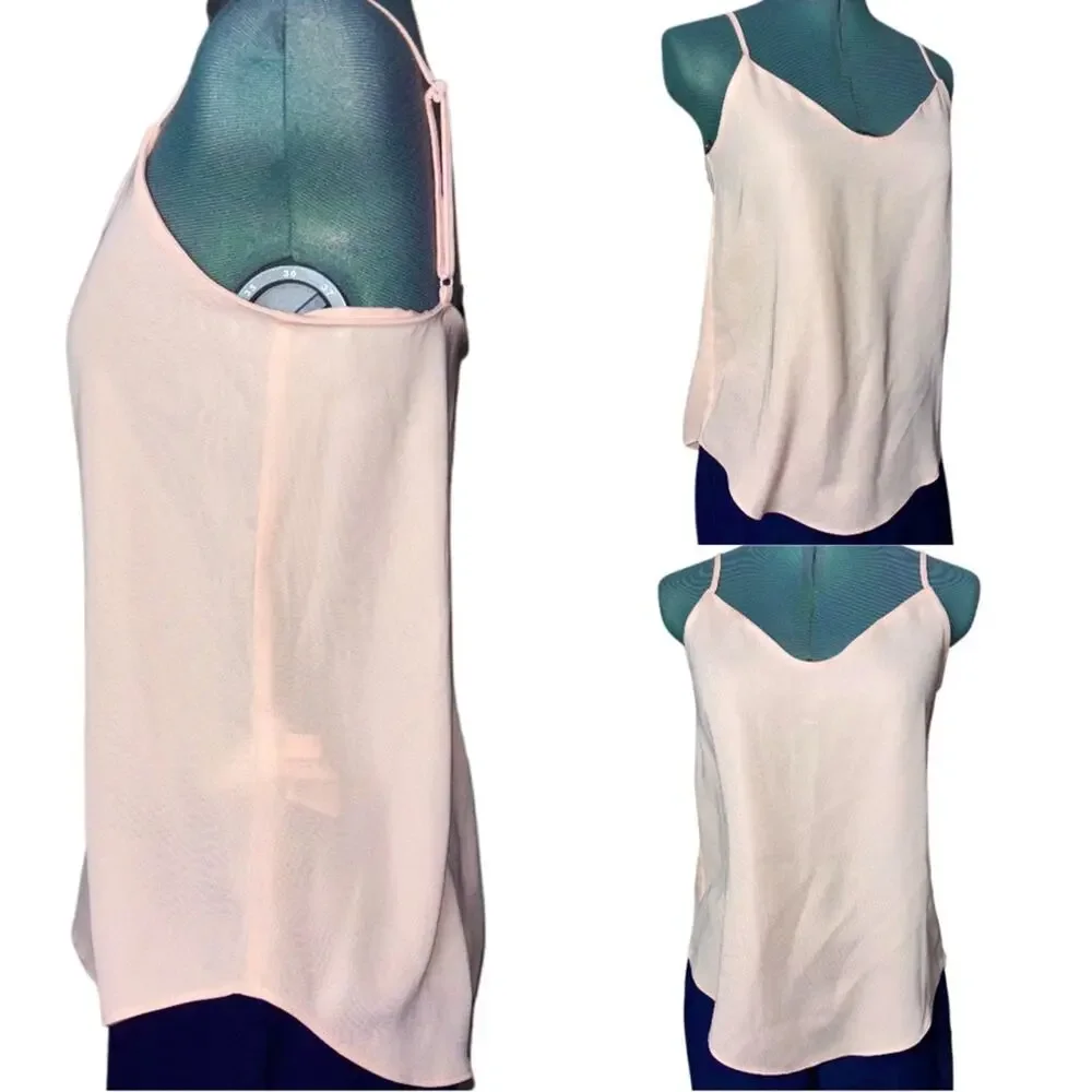 J. Crew V-neck camisole spaghetti strap tank Women's size XXS | 00 in pale pink